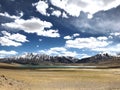 Kya-gar Lake at Leh Ladak Royalty Free Stock Photo