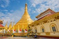 Kyaik Tan Lan The Old Moulmein pagoda. This pagoda is the highest structure in Mawlamyine ,Myanmar Royalty Free Stock Photo