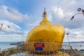 Kyaikhtiyo golden rock on mountain