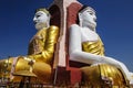 Kyaikpun Buddha , Bago, burma Royalty Free Stock Photo