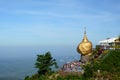 Scenic view of the Golden Rock. Kyaiktiyo Pagoda. Mon state. Myanmar