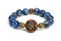 Kyanite or Cyanite blue lucky stone bracelet bead decorate with Chakra amulet accessories