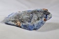 Kyanite Gemstone, Blue Kyanite ,Blue Kyanite is often found alongside Quartz which only makes this stone more powerfu. Royalty Free Stock Photo