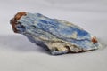 Kyanite Gemstone, Blue Kyanite ,Blue Kyanite is often found alongside Quartz which only makes this stone more powerfu. Royalty Free Stock Photo