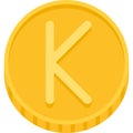 Kyat Kina or Kwacha coin, currency of many countries