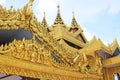 Kyauk Taw Gyi Pagoda`s Roof, Yangon, Myanmar