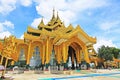 Kyauk Taw Gyi Pagoda`s Stair, Yangon, Myanmar