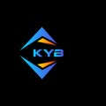 KYB abstract technology logo design on Black background. KYB creative initials letter logo concept Royalty Free Stock Photo