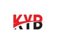 KYB Letter Initial Logo Design Royalty Free Stock Photo