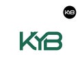 KYB Logo Letter Monogram Design Royalty Free Stock Photo