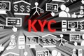 KYC concept blurred background