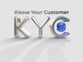 KYC - Know Your Customer acronym ÃâÃâÃÂ² ÃÂµÃÆÃâ¡ÃÂµ, business concept. 3D Illustration.