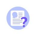 KYC, verify identity icon, know your customer