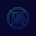 KYC, verify identity icon, know your customer