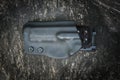 Kydex holster for pistol Royalty Free Stock Photo