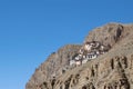 Kye Gompa a Tibetan Buddhist monastery on top of a hill at  4,166 metres above sea level, close to Spiti Rive Royalty Free Stock Photo