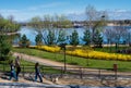Kyiv in April: Spring Natalka Park in Obolon