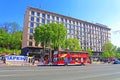 Kyiv Bus Touristic on Khreschatik street, Ukraine Royalty Free Stock Photo