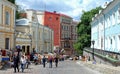 Kyiv or Kiev, Ukraine: Andriyivskyy Descent, an historic street in Kyiv