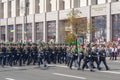 A unit of the Armed Forces of Ukraine march on a military parade in honor of the 30th anniversary of Independence of Ukraine