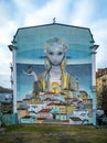 Renaissance is probably the most famous Kyiv (Kiev) mural.