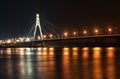 Kyiv, Moscow bridge at night