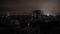 Kyiv at night, electricity shortage. War crisis. Russia\'s missile attack