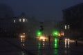 Kyiv streets at night during blackout