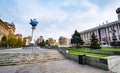 Sqaure of Independence in Kyiv, globe Piece statue