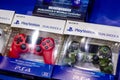 Kyiv, Ukraine - April 12, 2019: Playstation  Dualshock 4 Controllers for sale Royalty Free Stock Photo