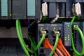 Kyiv, Ukraine - April 19, 2018: Siemens SCALANCE Industrial Communication equipment