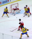 Ice Hockey 2017 World Championship Div 1 in Kyiv, Ukraine Royalty Free Stock Photo