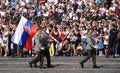 A column of soldiers of the Czech Republic at the celebration of 30 years of independence of Ukraine