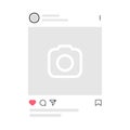 Kyiv, Ukraine - August 1, 2021: Instagram post feed mockup template. Interface photo frame as Instagram.