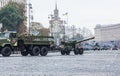 KYIV, UKRAINE - AUGUST 24, 2016: Military parade in , dedicated to the Independence Day of . Royalty Free Stock Photo