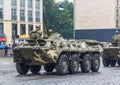 KYIV, UKRAINE - AUGUST 24, 2016: Military parade in , dedicated to the Independence Day of . Royalty Free Stock Photo