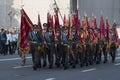 KYIV, UKRAINE - AUGUST 24, 2016: Military parade in Kyiv, dedicated to the Independence Day of Ukraine. Ukraine celebrates 25th an Royalty Free Stock Photo