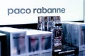 Kyiv, Ukraine - August 06, 2021: Paco Rabanne perfume for sale in the shop