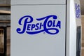 Kyiv, Ukraine - August 06, 2021: Pepsi-Cola logo on the refrigerator