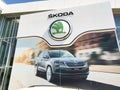 Kyiv, Ukraine - August 15, 2020: SKODA store at Kyiv, Ukraine on August 15, 2020