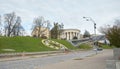 Bridge with poster and Portrait Gallery for memory of Heroes of Sky Hundred,