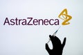 Kyiv, Ukraine - December 01, 2020: AstraZeneca Covid-19 vaccine concept Royalty Free Stock Photo