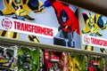Kyiv, Ukraine - December 07, 2019: Transformers for sale in the store