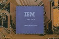 KYIV, UKRAINE - Feb. 17, 2018. IBM 486DX4 processor Royalty Free Stock Photo