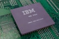KYIV, UKRAINE - Feb. 17, 2018. IBM 486DX4 processor Royalty Free Stock Photo