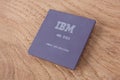 KYIV, UKRAINE - Feb. 17, 2018. IBM 486DX4 processor Royalty Free Stock Photo