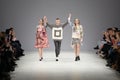Kyiv, Ukraine - February 7, 2017: Models walk the runway during