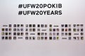 Kyiv, Ukraine - February 4, 2017: UFW Photo Exposition. Backstage of Ukrainian Fashion Week 2017