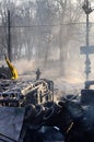 KYIV, UKRAINE Ã¢â¬â JANUARY 26, 2014. Barricades in