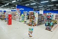 Kyiv, Ukraine - January 16, 2018: Customers shop for toys